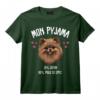 Spitz Nain Cadeau Humour Pyjama Chien Loulou De Poméranie T-Shirt - Idée Originale pour les Amoureux des Chiens et Propriétaires de Spitz