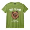 Spitz Nain Cadeau Humour Pyjama Chien Loulou De Poméranie T-Shirt - Idée Originale pour les Amoureux des Chiens et Propriétaires de Spitz