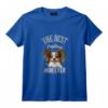 Femme Best Papillon Mom Ever Épagneul Nain Continental Papillon T-Shirt - Léger et Confortable pour les Amoureuses de Chiens
