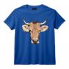 Tête de Vache Vache Brune T-Shirt - Léger et Humoristique pour Amateurs de Vaches