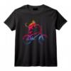 Cyclisme BMX Animal Chat Coloré Cycliste Drôle Cadeau Vélo T-Shirt - Design Cool pour Amateurs de Sport et Cadeau de Noël