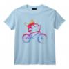 Cyclisme BMX Animal Chat Coloré Cycliste Drôle Cadeau Vélo T-Shirt - Design Cool pour Amateurs de Sport et Cadeau de Noël