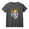 HapBird de la Couronne pour les Fans de Lion T-Shirt - Cadeau Unique pour Amateurs de Félins - Idée de Cadeau Original pour Anniversaire, Noël, et Fête des Pères