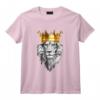 HapBird de la Couronne pour les Fans de Lion T-Shirt - Cadeau Unique pour Amateurs de Félins - Idée de Cadeau Original pour Anniversaire, Noël, et Fête des Pères