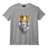 HapBird de la Couronne pour les Fans de Lion T-Shirt - Cadeau Unique pour Amateurs de Félins - Idée de Cadeau Original pour Anniversaire, Noël, et Fête des Pères