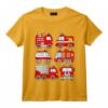 Enfant Tee Shirt Camion de Pompier Bebe Voitures de Pompiers T-Shirt - Original et Mignon pour les Petits Pompiers en Herbe
