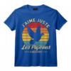 Les colombophiles, j'aime juste les pigeons. T-Shirt - Cadeau Amusant pour Passionnés d'Animaux et Amateurs de Pigeons