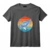 Baleines à Bosse au Coucher du Soleil Rétro Débardeur - Design Vintage pour les Amoureux des Baleines et Plongeurs
