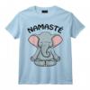 Tee Shirt Éléphant Yoga Femme Fille Yogiste Namasté - Design Spirituel pour les Passionnées de Yoga et d'Éléphants