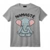 Tee Shirt Éléphant Yoga Femme Fille Yogiste Namasté - Design Spirituel pour les Passionnées de Yoga et d'Éléphants