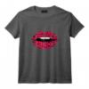Femme Motif léopard rose - Motif gépard - Bouche T-Shirt Tendance pour Amatrice de léopard et Amoureux des Animaux - Cadeau Original pour Noël ou Anniversaire