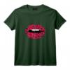 Femme Motif léopard rose - Motif gépard - Bouche T-Shirt Tendance pour Amatrice de léopard et Amoureux des Animaux - Cadeau Original pour Noël ou Anniversaire