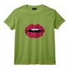 Femme Motif léopard rose - Motif gépard - Bouche T-Shirt Tendance pour Amatrice de léopard et Amoureux des Animaux - Cadeau Original pour Noël ou Anniversaire