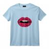 Femme Motif léopard rose - Motif gépard - Bouche T-Shirt Tendance pour Amatrice de léopard et Amoureux des Animaux - Cadeau Original pour Noël ou Anniversaire