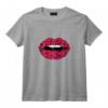 Femme Motif léopard rose - Motif gépard - Bouche T-Shirt Tendance pour Amatrice de léopard et Amoureux des Animaux - Cadeau Original pour Noël ou Anniversaire