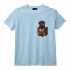 Cadeaux pour Amoureux des Chiens Rottweiler dans la Poche T-Shirt - Vêtement Stylish pour Propriétaires de Chiens - Idéal pour Anniversaire, Noël, et Plus