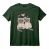 Chat Siamois Kawaii pour Enfants T-Shirt - Deux Chats S'aiment les Uns les Autres pour la Saint-Valentin