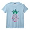 Ananas Flamant Mignon Fun Été Fruit Animal Imprimé T-Shirt - Style Estival Original avec Touche Tropicale