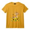 Femme Animal Mignon Girafe Cadeau Pour Une Fleuriste Tournesol T-Shirt avec Col en V - Idée Unique pour les Passionnées d'Animaux et de Girafes