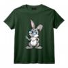 Lapin de Pâques Peace Hipster Kawaii Joyeuses Pâques T-Shirt - Design Original pour Chasse aux Œufs en Famille