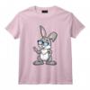 Lapin de Pâques Peace Hipster Kawaii Joyeuses Pâques T-Shirt - Design Original pour Chasse aux Œufs en Famille