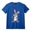 Lapin de Pâques Peace Hipster Kawaii Joyeuses Pâques T-Shirt - Design Original pour Chasse aux Œufs en Famille