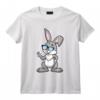 Lapin de Pâques Peace Hipster Kawaii Joyeuses Pâques T-Shirt - Design Original pour Chasse aux Œufs en Famille