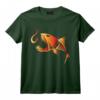Poisson Squelette Pêche à l'Hameçon - Orange T-Shirt pour Pêcheurs Chanceux - Idéal pour Papa, Fils ou Grand-Père