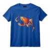 Poisson Squelette Pêche à l'Hameçon - Orange T-Shirt pour Pêcheurs Chanceux - Idéal pour Papa, Fils ou Grand-Père