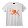 Poisson Squelette Pêche à l'Hameçon - Orange T-Shirt pour Pêcheurs Chanceux - Idéal pour Papa, Fils ou Grand-Père