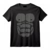 Déguisement Gorille pour Adulte et Enfant T-Shirt - Costume Halloween Amusant avec Muscles Gorille pour Hommes, Femmes et Enfants
