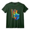 Retro Music - Peace Love - 60s 70s Hippie T-Shirt | Vintage Tee for Kids and Adults