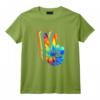 Retro Music - Peace Love - 60s 70s Hippie T-Shirt | Vintage Tee for Kids and Adults
