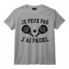 Je Peux Pas J'Ai Padel Padeliste T-Shirt - Cadeau Drôle pour Joueur de Padel avec Coéquipier