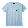 Chemise avec Drapeau des Bahamas pour Fille - Souvenir de la Fierté des Bahamas T-Shirt - Idée Cadeau pour Supporters de l'Équipe de Football