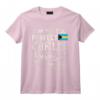 Chemise avec Drapeau des Bahamas pour Fille - Souvenir de la Fierté des Bahamas T-Shirt - Idée Cadeau pour Supporters de l'Équipe de Football