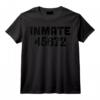 Jail Inmate 45672 Drôle Prisonnier Halloween Homme Femme T-Shirt - Costume Effrayant Dernière Minute pour Adolescents et Adultes