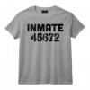 Jail Inmate 45672 Drôle Prisonnier Halloween Homme Femme T-Shirt - Costume Effrayant Dernière Minute pour Adolescents et Adultes