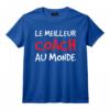 Tee Shirt Homme Manche Courte Humour Le Meilleur Coach T-Shirt Musculation - Cadeau Original pour Amateurs de Fitness