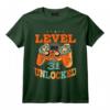 31 Ans Anniversaire Cadeau Level 31 Unlocked Vintage 1991 T-Shirt - Idée Drôle pour Hommes et Femmes Nés en 1991