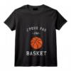 Idée Cadeau Drôle Joueur Basket Ball J'Peux Pas J'ai Basket T-Shirt avec Col en V - Cadeau Original pour Sportif Passionné de Basket pour Noël ou Anniversaire