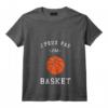 Idée Cadeau Drôle Joueur Basket Ball J'Peux Pas J'ai Basket T-Shirt avec Col en V - Cadeau Original pour Sportif Passionné de Basket pour Noël ou Anniversaire