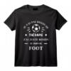 Thérapie Foot Humour Footballeur Football Homme Femme T-Shirt - Cadeau Original pour Fête des Pères ou Noël