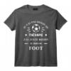 Thérapie Foot Humour Footballeur Football Homme Femme T-Shirt - Cadeau Original pour Fête des Pères ou Noël