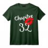 Chapitre 32 ans Joyeux Anniversaire Nées en 1990 Lèvres Rouges T-Shirt - Idée Cadeau Humoristique pour Femme ou Homme