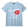 Chapitre 32 ans Joyeux Anniversaire Nées en 1990 Lèvres Rouges T-Shirt - Idée Cadeau Humoristique pour Femme ou Homme