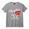 Chapitre 32 ans Joyeux Anniversaire Nées en 1990 Lèvres Rouges T-Shirt - Idée Cadeau Humoristique pour Femme ou Homme