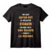 Homme Super Coach Équipe On Sait qu'on est le Meilleur Coach T-Shirt - Citation Drôle pour Coachs Fiers
