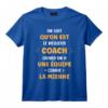 Homme Super Coach Équipe On Sait qu'on est le Meilleur Coach T-Shirt - Citation Drôle pour Coachs Fiers