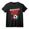 Supporter Foot Maroc Fan Marocain Maillot Drapeau Du Maroc T-Shirt - Cadeau Original pour les Supporters des Lions de l'Atlas 2022